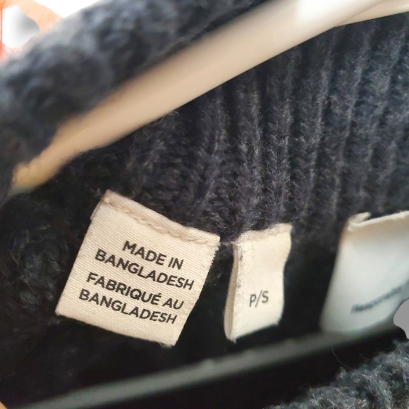 NWOT Selected / Homme Atlas Knit Sweater in Deep Gray Sz S - Picture 9 of 11